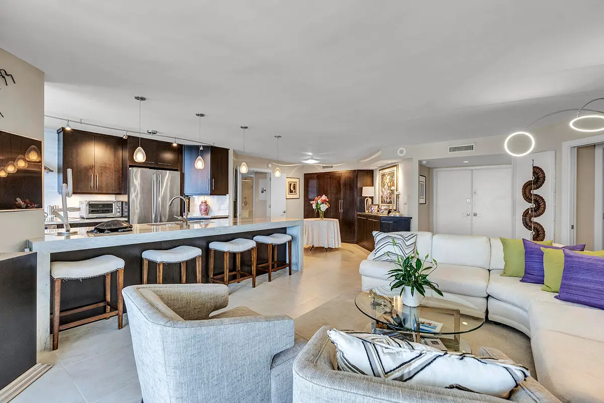 Kitchen at 500 S Ocean Boulevard 1704, Boca Raton