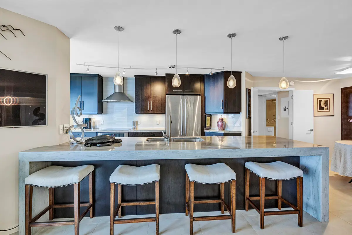 Kitchen at 500 S Ocean Boulevard 1704, Boca Raton
