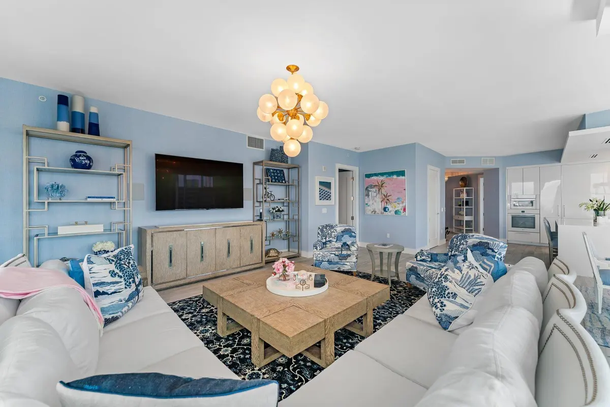 Great Room at 3730 N Ocean Drive 9d, Singer Island