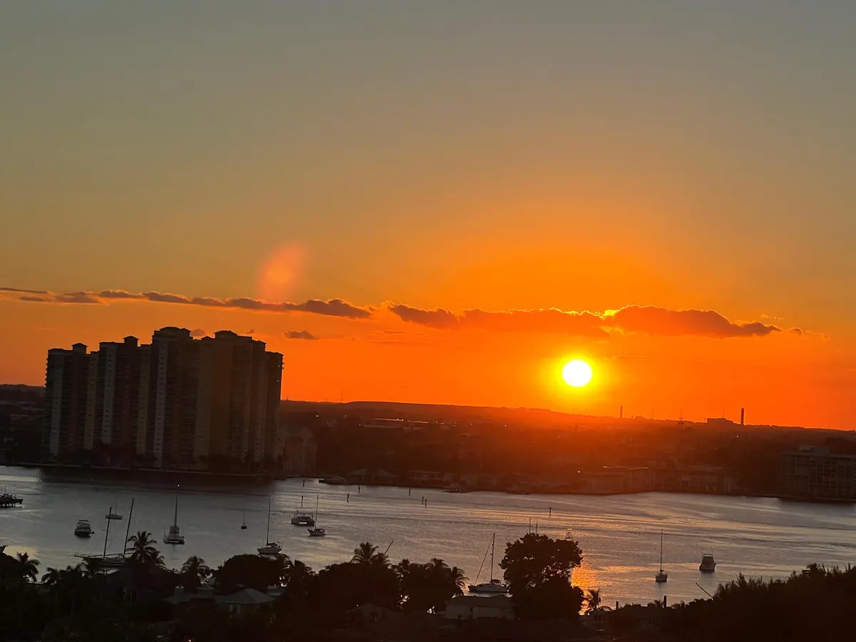 Sunset View from 706 at 3400 N Ocean Drive 706, Singer Island