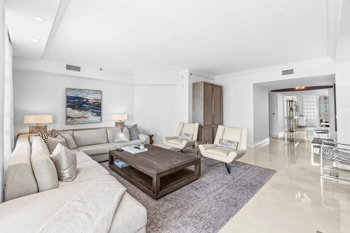 LIVING ROOM at 3720 S Ocean Boulevard 1103, Highland Beach