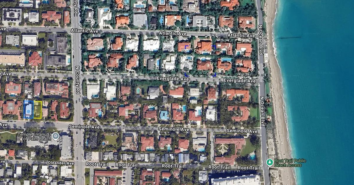 219 & 223 Seminole Ave Ocean Proximity at 219 Seminole Avenue, Palm Beach