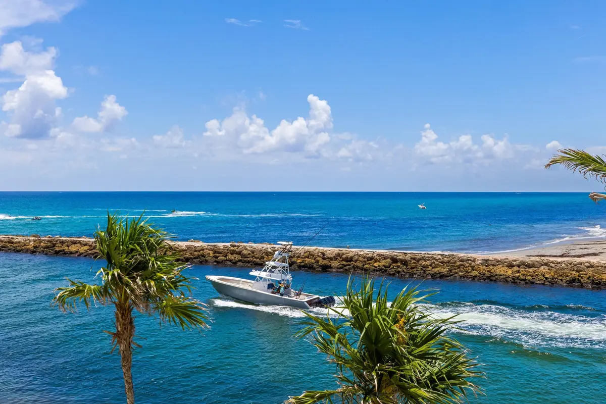 Terrace view at 1000 S Ocean Boulevard 103, Boca Raton
