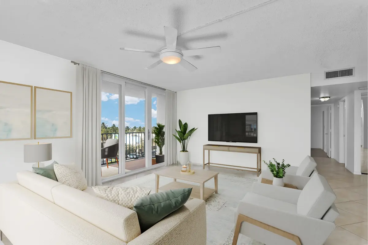 Living Room at 101 S Briny Avenue Unit 411, Pompano Beach