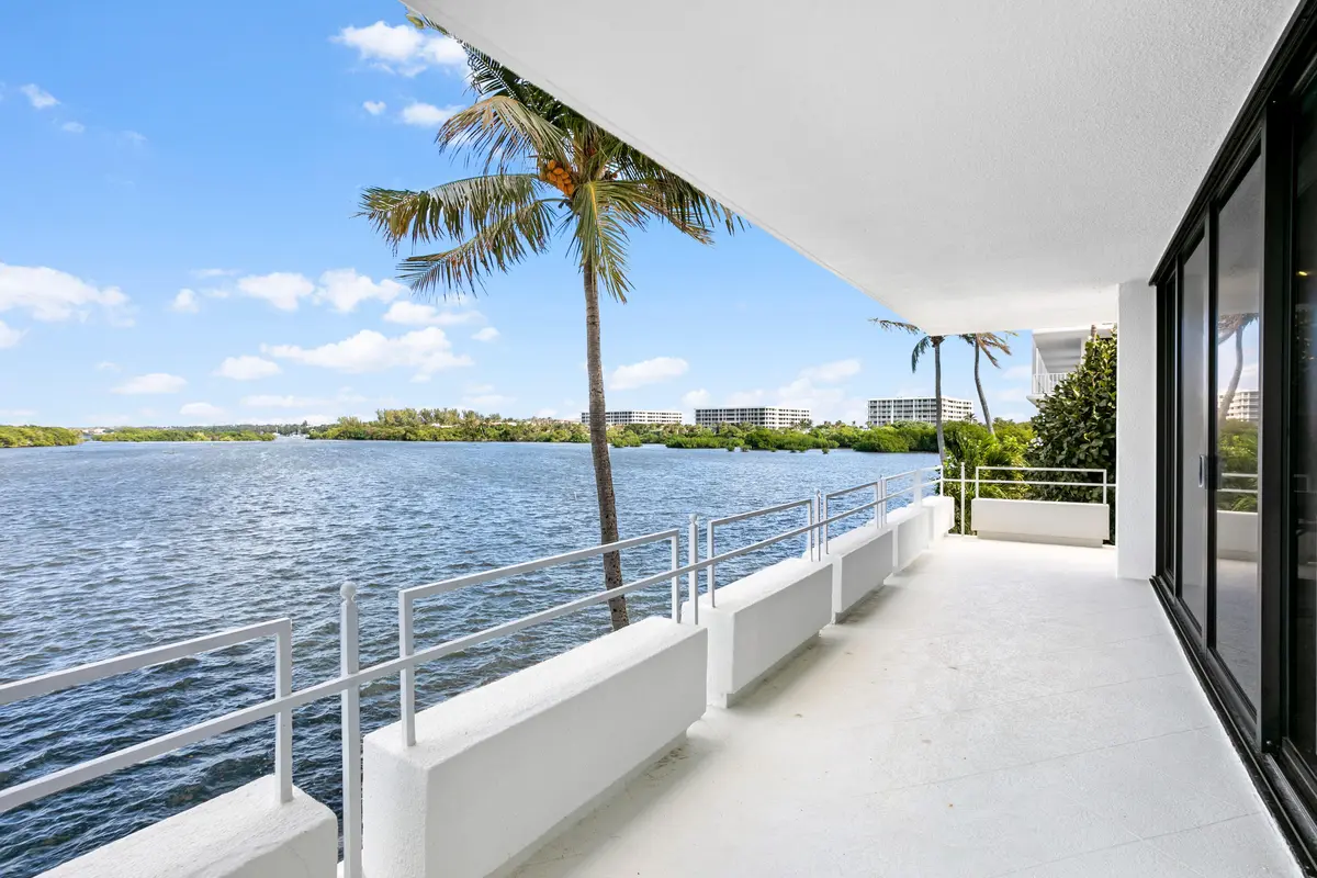 Balcony View Facing East at 2150 Ibis Isle Road 7, Palm Beach