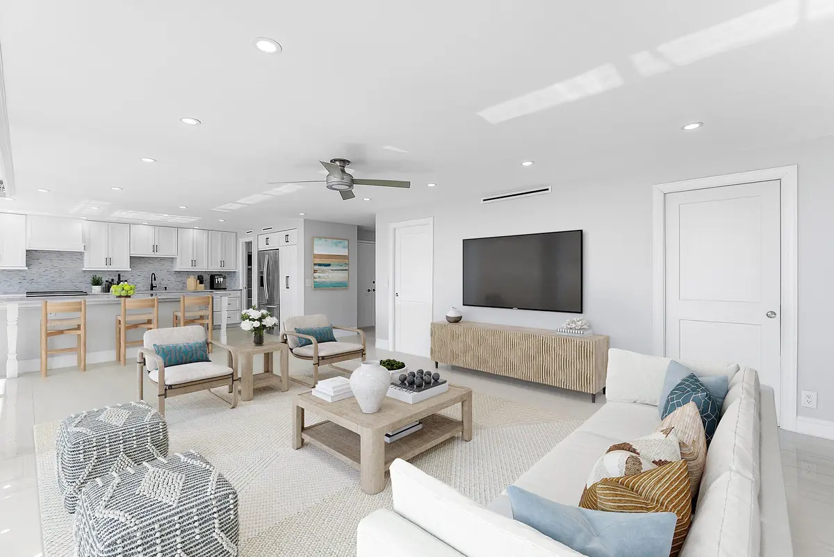 Living Room at 2800 S Ocean Boulevard 4-E, Boca Raton