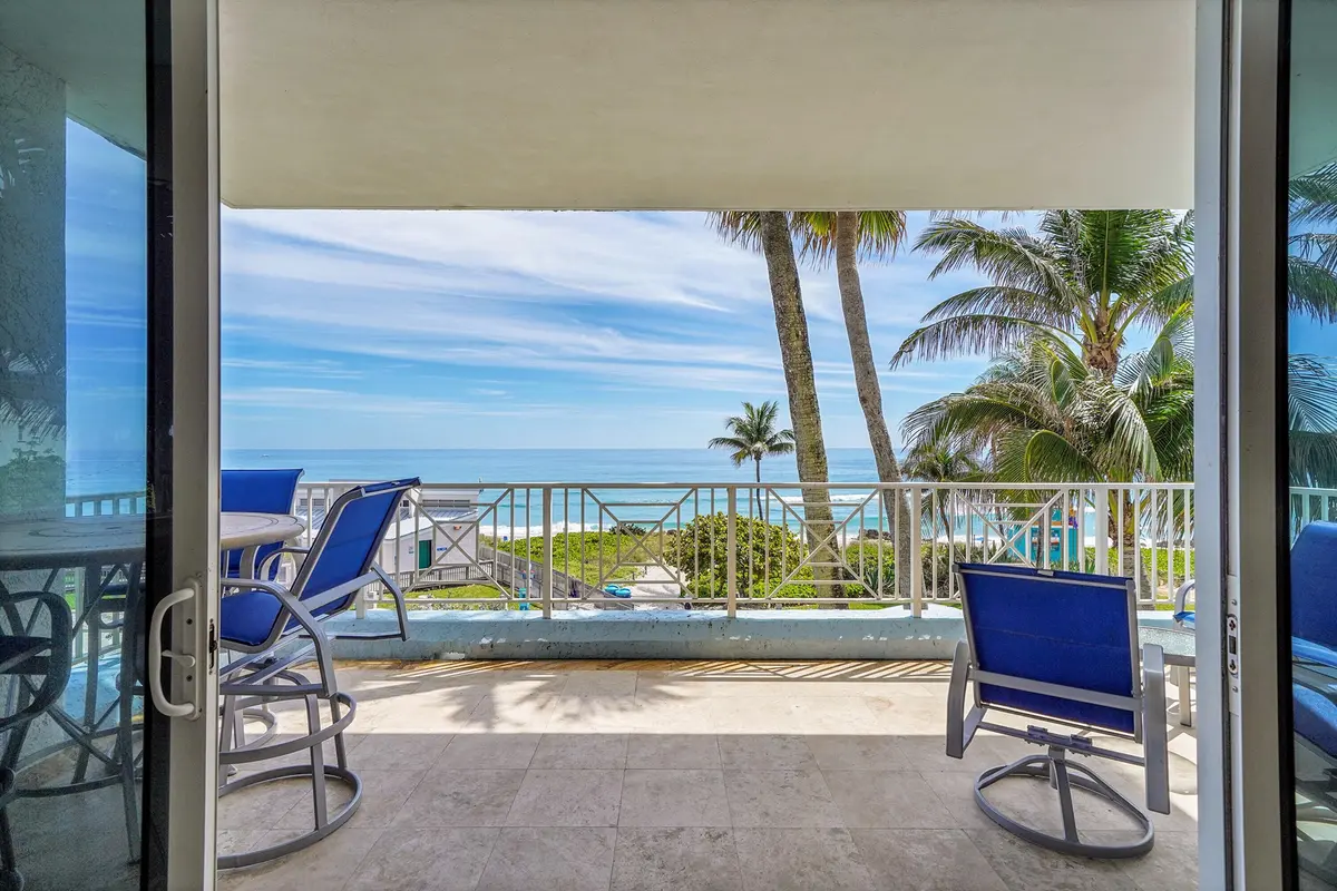 Glass Doors to Oceanfront Balcony at 701 SE 21st Avenue 306, Deerfield Beach