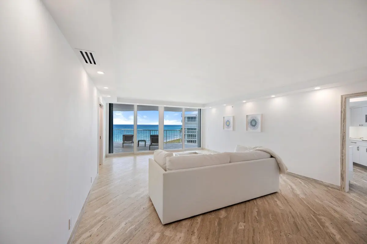 Living Area at 3170 S Ocean Boulevard 601n, Palm Beach