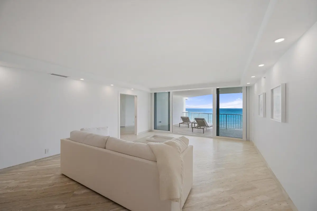 Living Area at 3170 S Ocean Boulevard 601n, Palm Beach