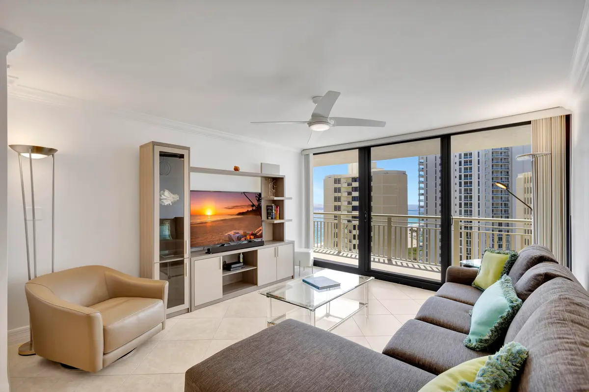 Living Room at 3000 N Ocean Drive 22 G, Singer Island