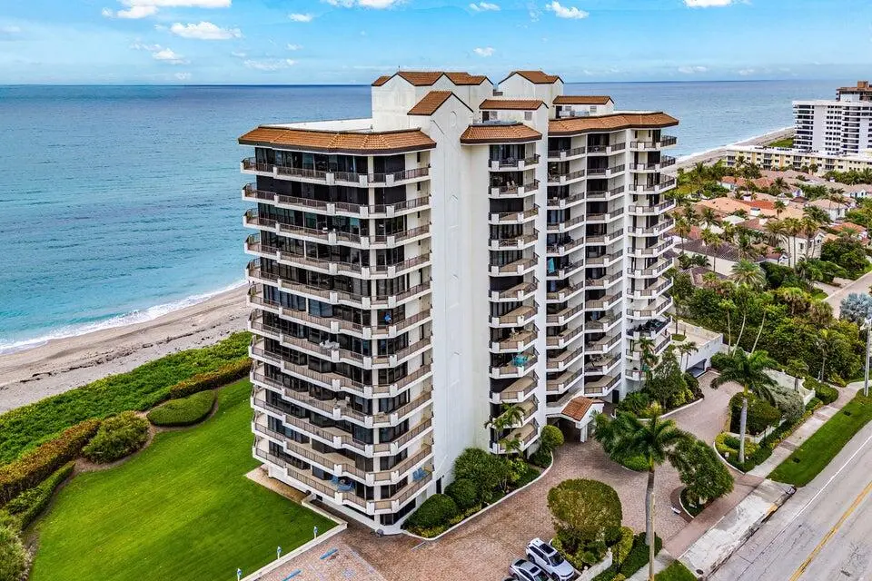 Building Exterior Roof Aerial View From at 800 Ocean Drive 803, Juno Beach
