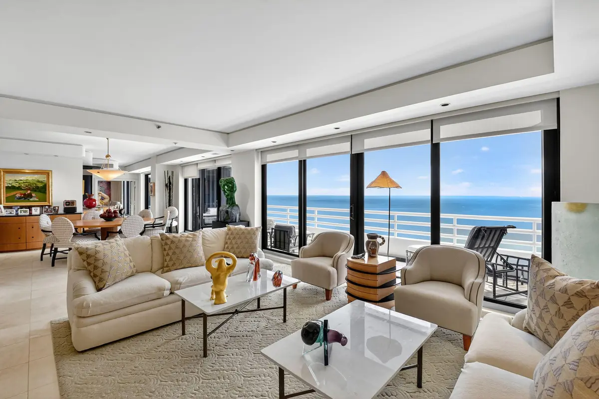 Living Room at 1500 S Ocean Boulevard 1603/04, Boca Raton