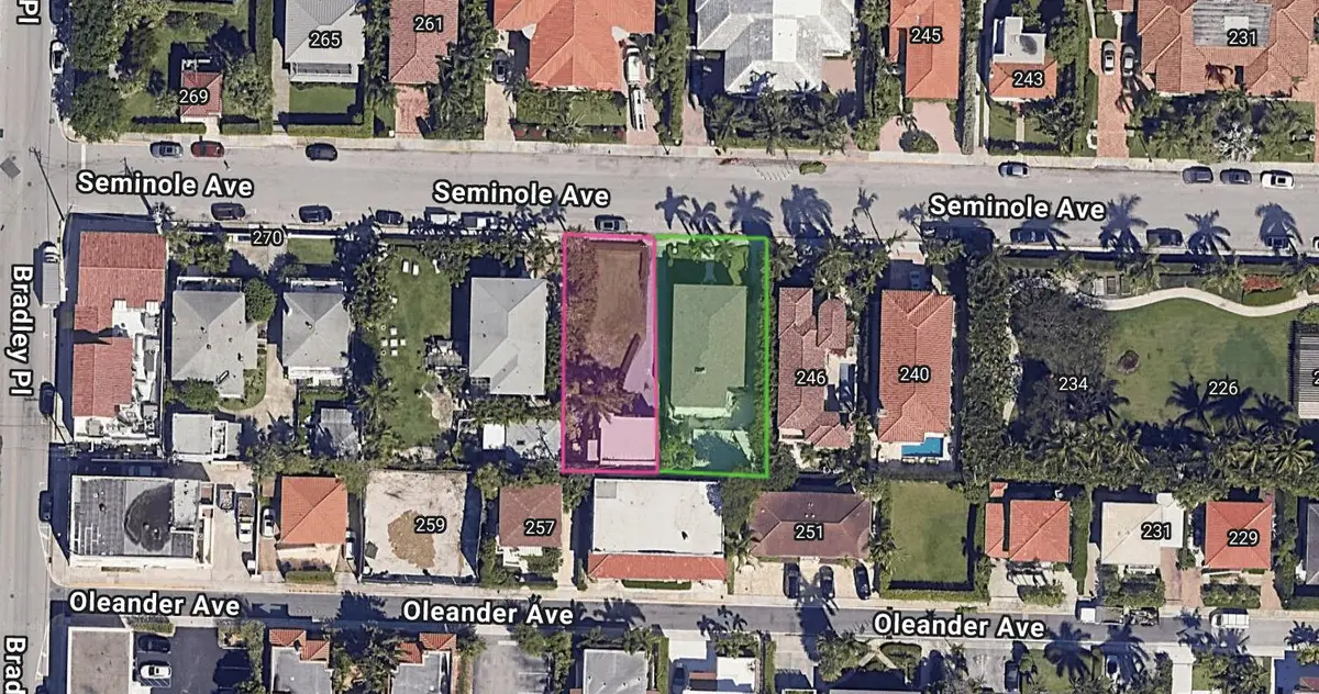 250 & 256 Seminole Ave Satellite Ovrw at 250 Seminole Avenue, Palm Beach
