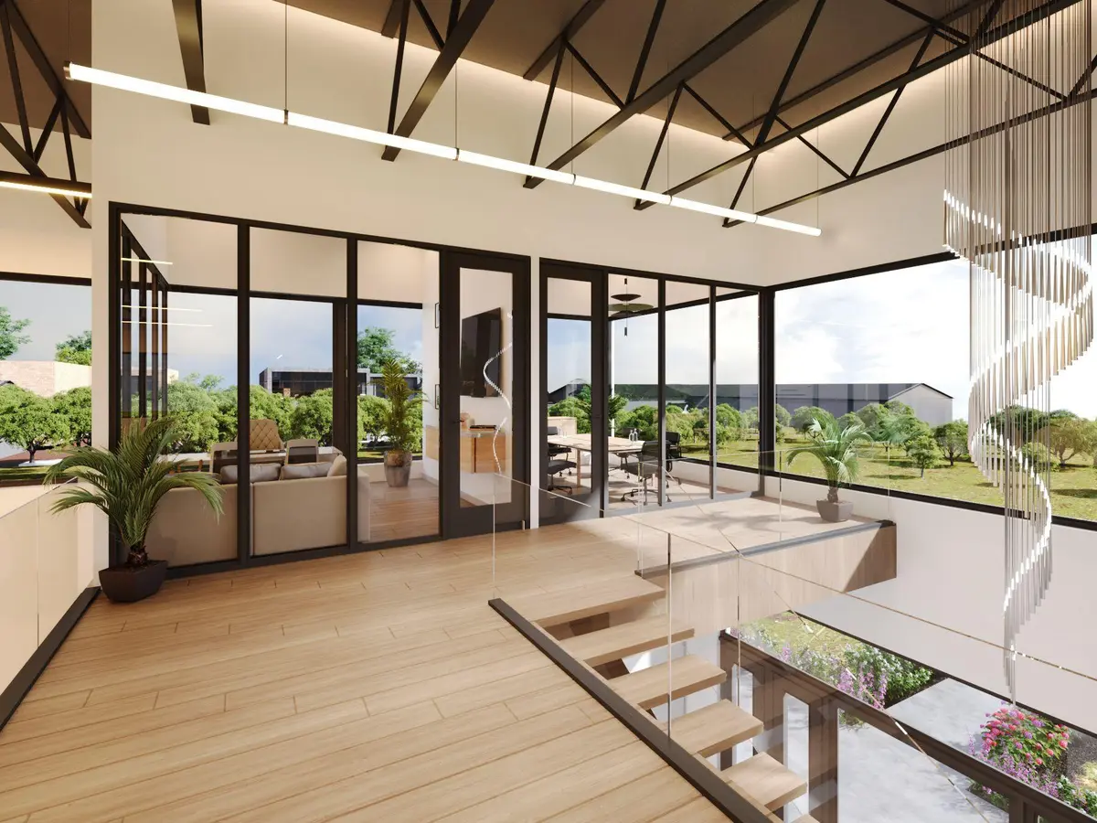 Lounge Rendering at 428 Avon Road, West Palm Beach