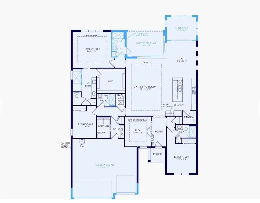 119 Flooplan at 7690 Rhode Island Red Court Stellar 119, Lake Worth