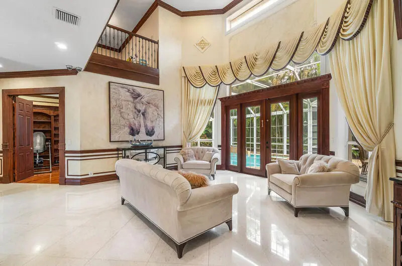 Large Living Area at 12 Martinique Cove, Palm Beach Gardens