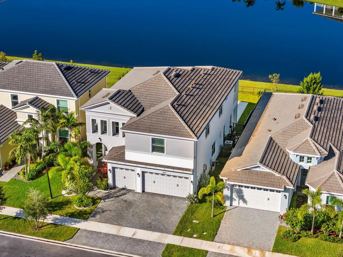 Aerial Lake View at 5413 Empire Drive, Westlake