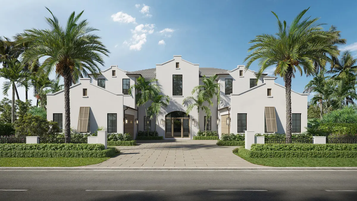 Front Elevation (Rendering) at 1400 Cocoanut Road, Boca Raton