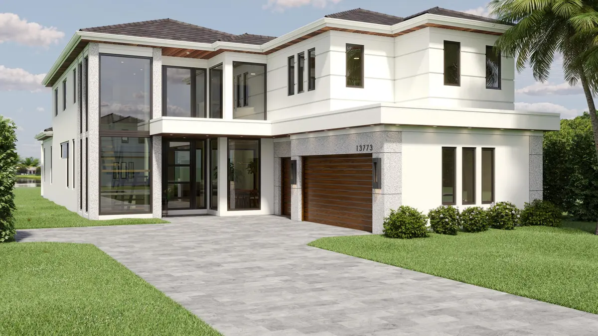 13773 LeHavre Drive - Front Rendering at 13773 Le Havre Drive, Palm Beach Gardens