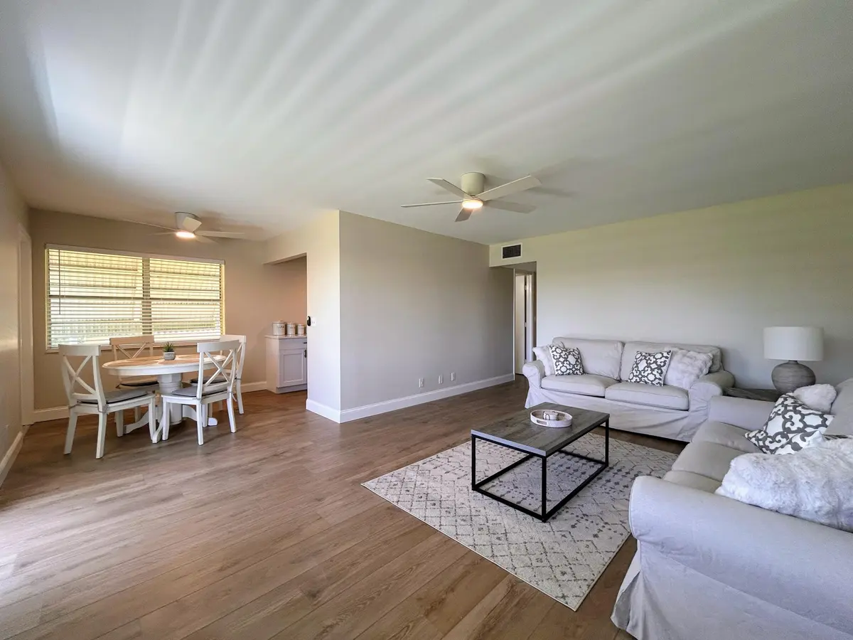 Living Room to Dining area at 620 Horizons W 201, Boynton Beach