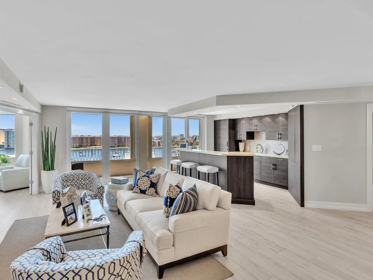 LIVING ROOM at 500 S Ocean Boulevard 909, Boca Raton