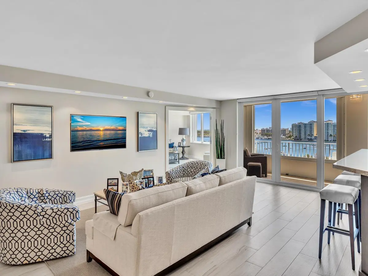 LIVING ROOM at 500 S Ocean Boulevard 909, Boca Raton