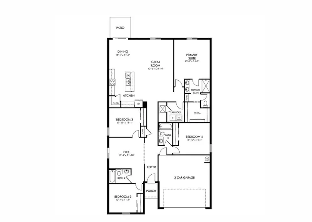 Floorplan at 14209 SW New Dawn Road, Indiantown