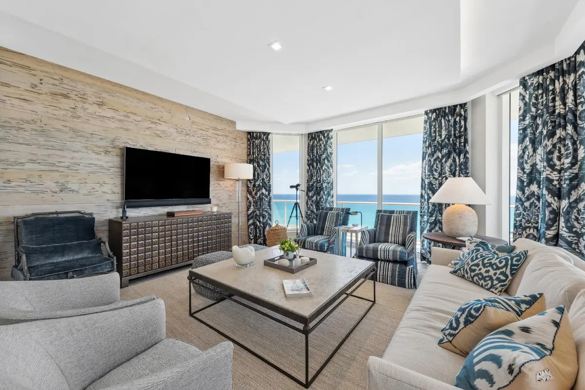 Living Room at 3730 N Ocean Drive 10b, Singer Island