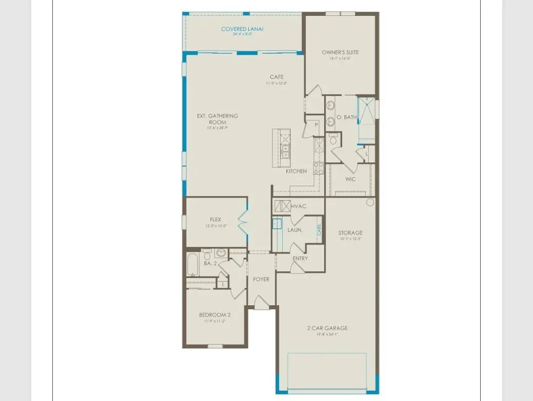 790 Floorplan at 14179 SW Incarnadine Lane Mystique 790, Port St. Lucie