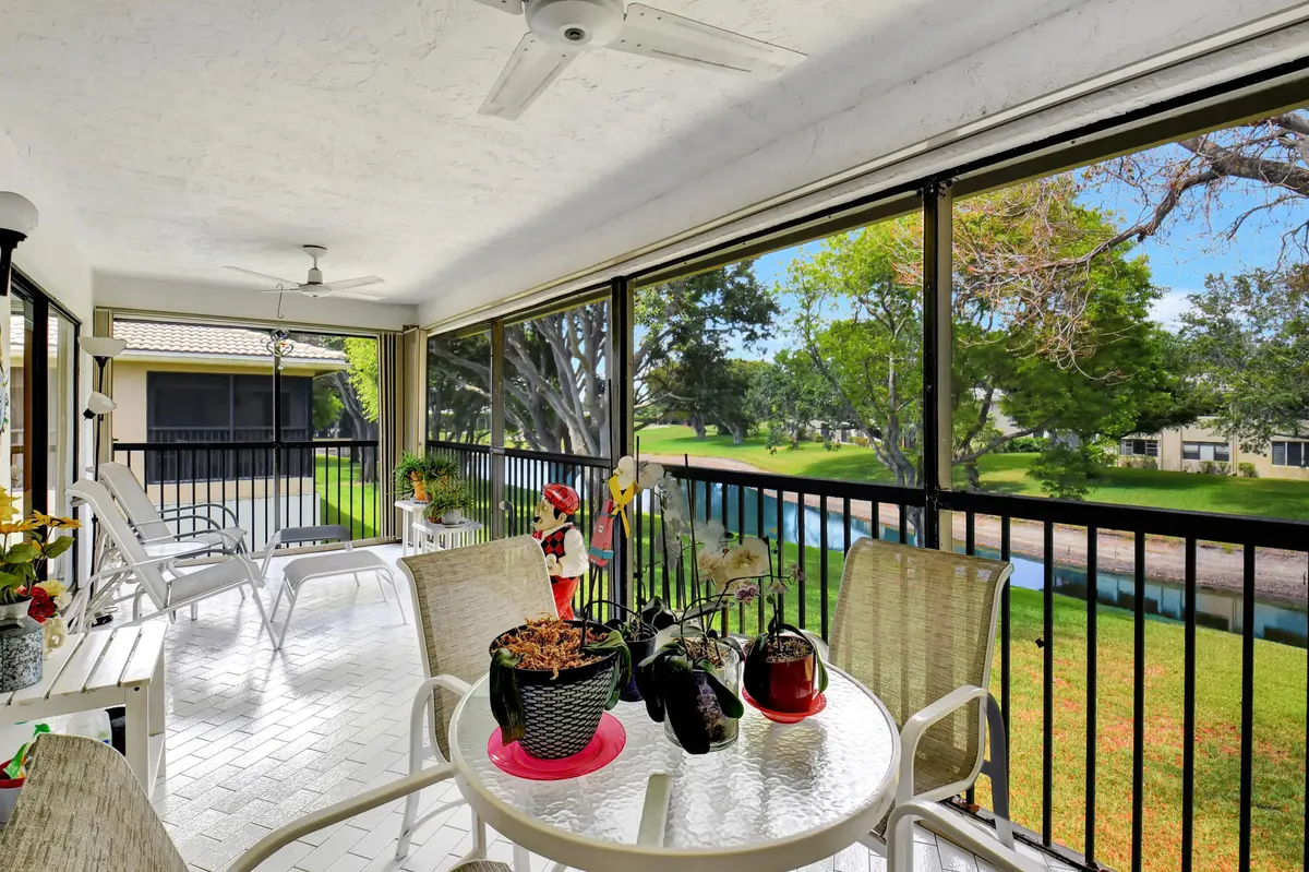 Screened In Balcony at 15 Stratford Drive B, Boynton Beach