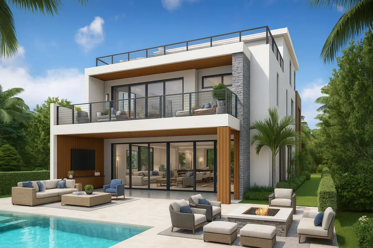 Allen Rear Render at 631 C Allen Avenue, Delray Beach