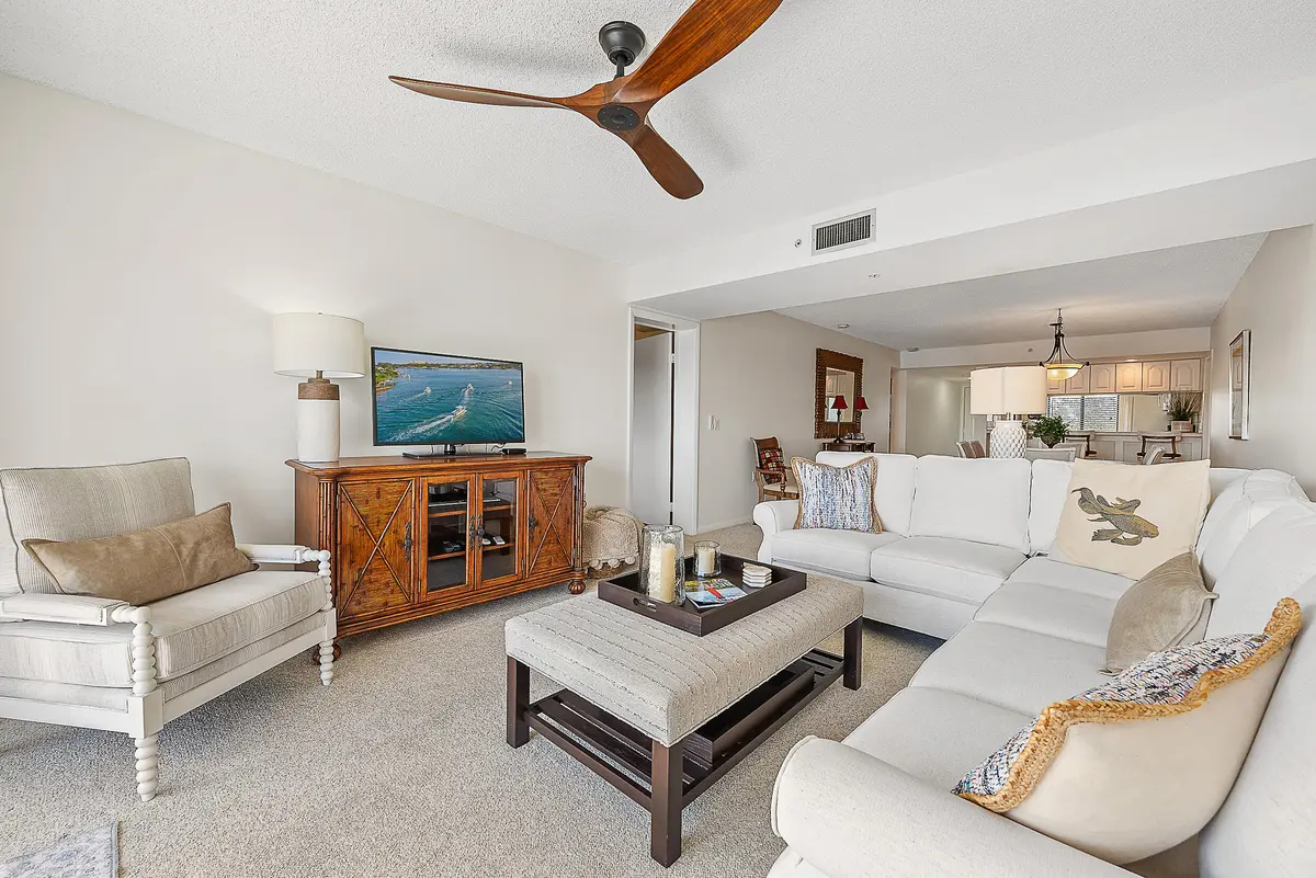 Living Room From Porch at 1601 Marina Isle Way 402, Jupiter