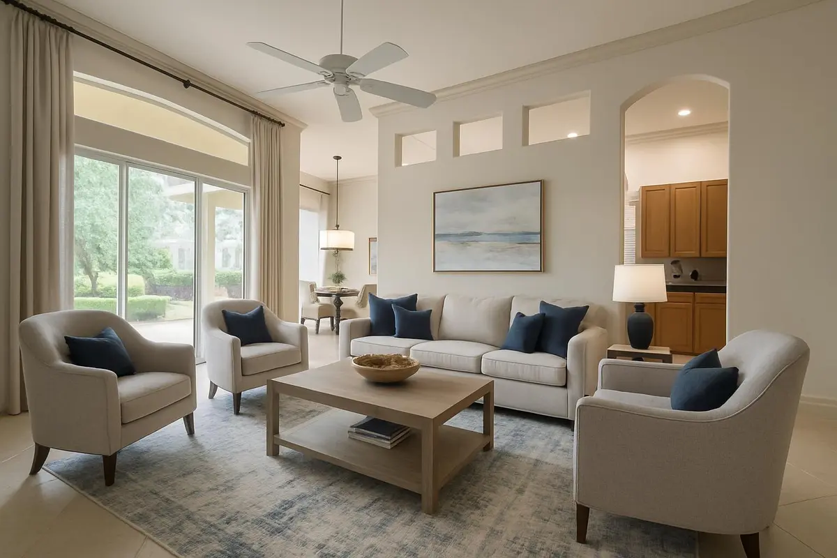 Family Room at 7252 Demedici Circle, Delray Beach
