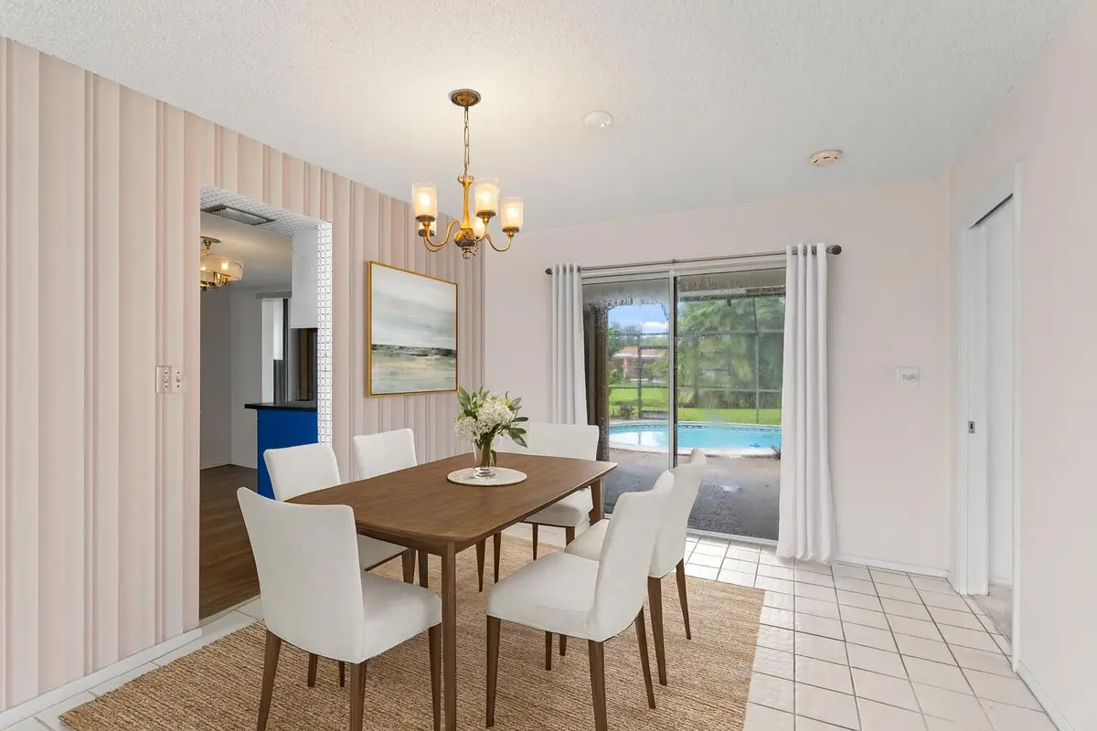 Dining Room Staged at 8675 NW 28th Drive, Coral Springs