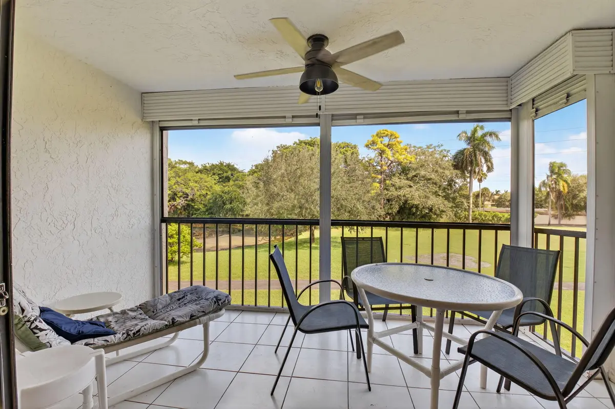 balcony off living room at 5055 Oak Hill Lane 222, Delray Beach