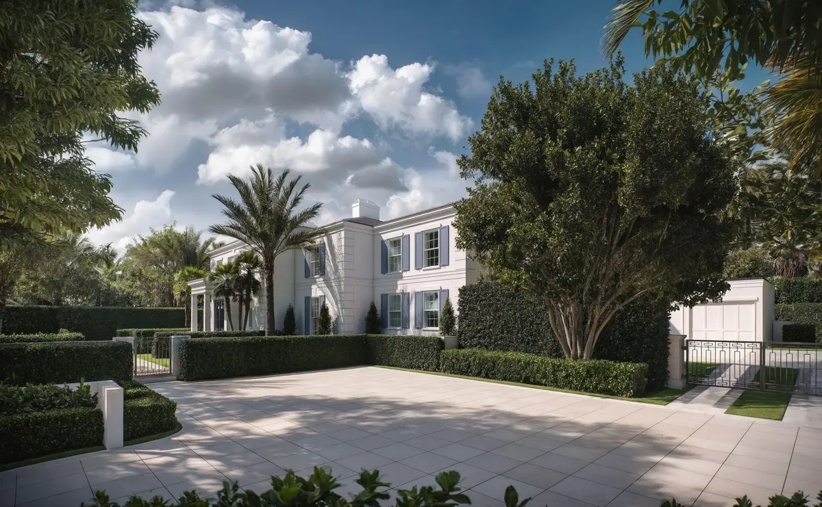 Driveway at 124 Cocoanut Row, Palm Beach