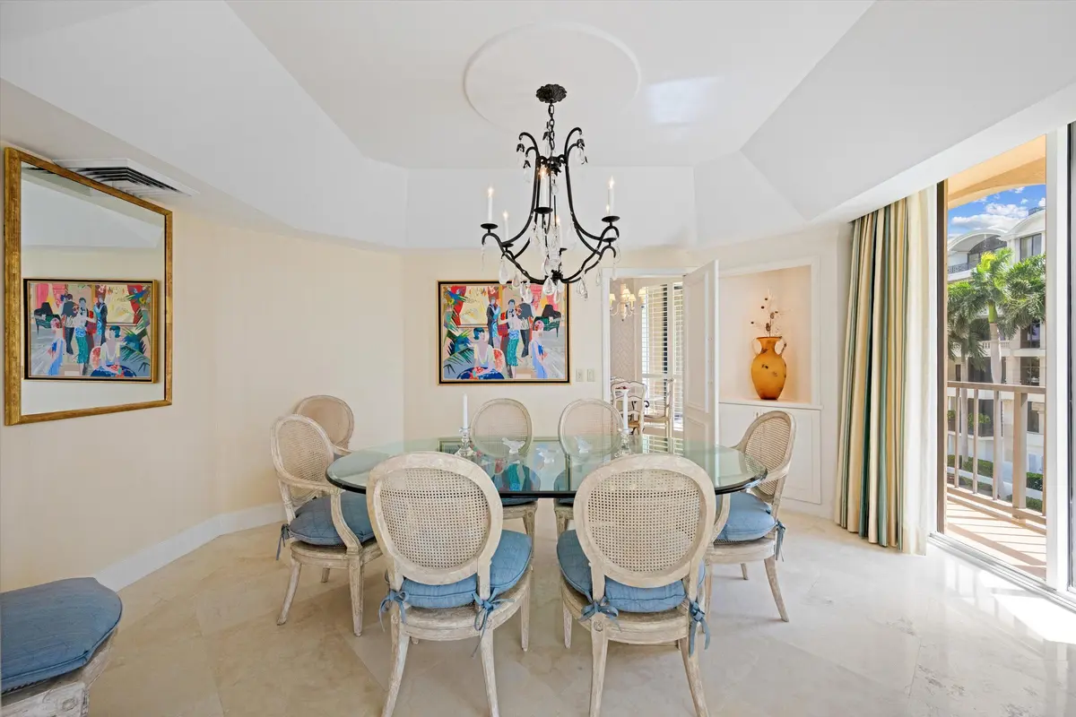 Dining Room at 200 Bradley Place 303, Palm Beach