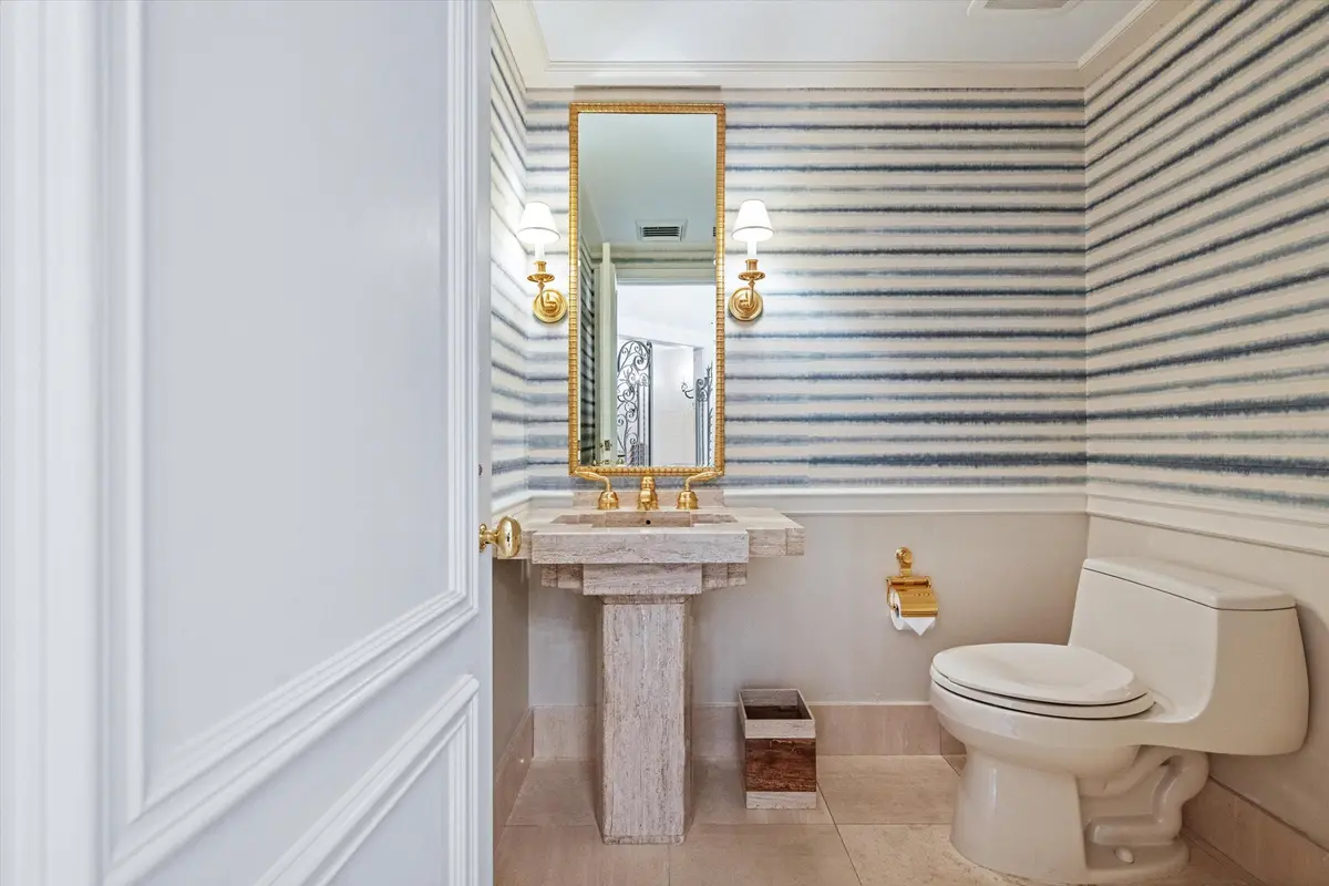 Powder Room at 200 Bradley Place 303, Palm Beach