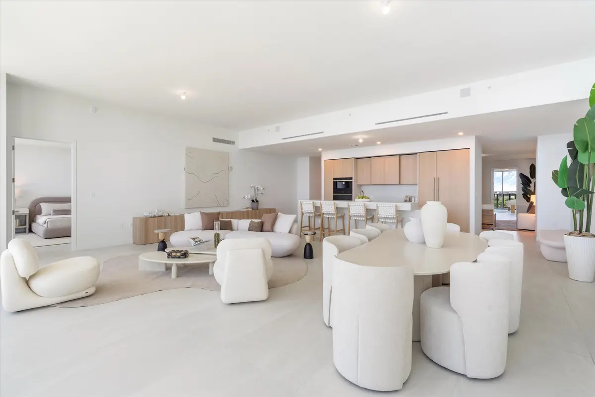 Living Room at 900 N Ocean Boulevard Uph03, Pompano Beach