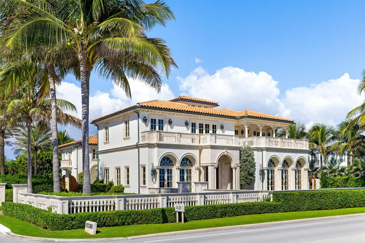 Front Exterior at 1620 S Ocean Boulevard, Palm Beach