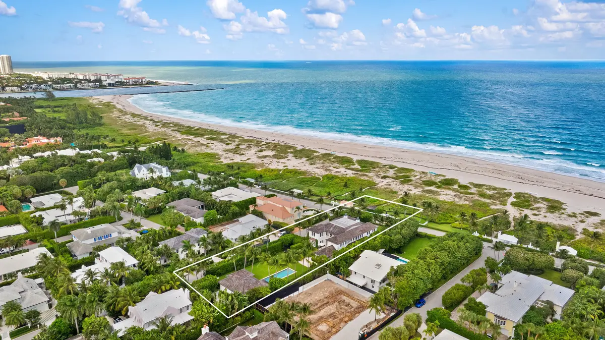 Aerial at 102 Reef Road, Palm Beach