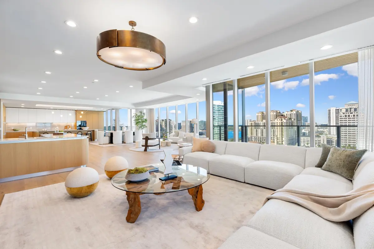 Living Area at 1333 S Flagler Drive 1501, West Palm Beach
