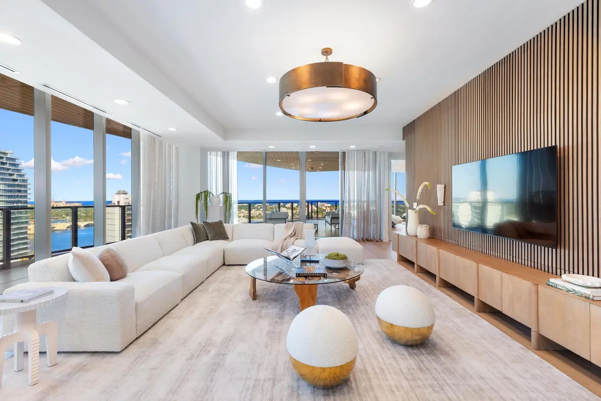 Living Area at 1333 S Flagler Drive 1501, West Palm Beach