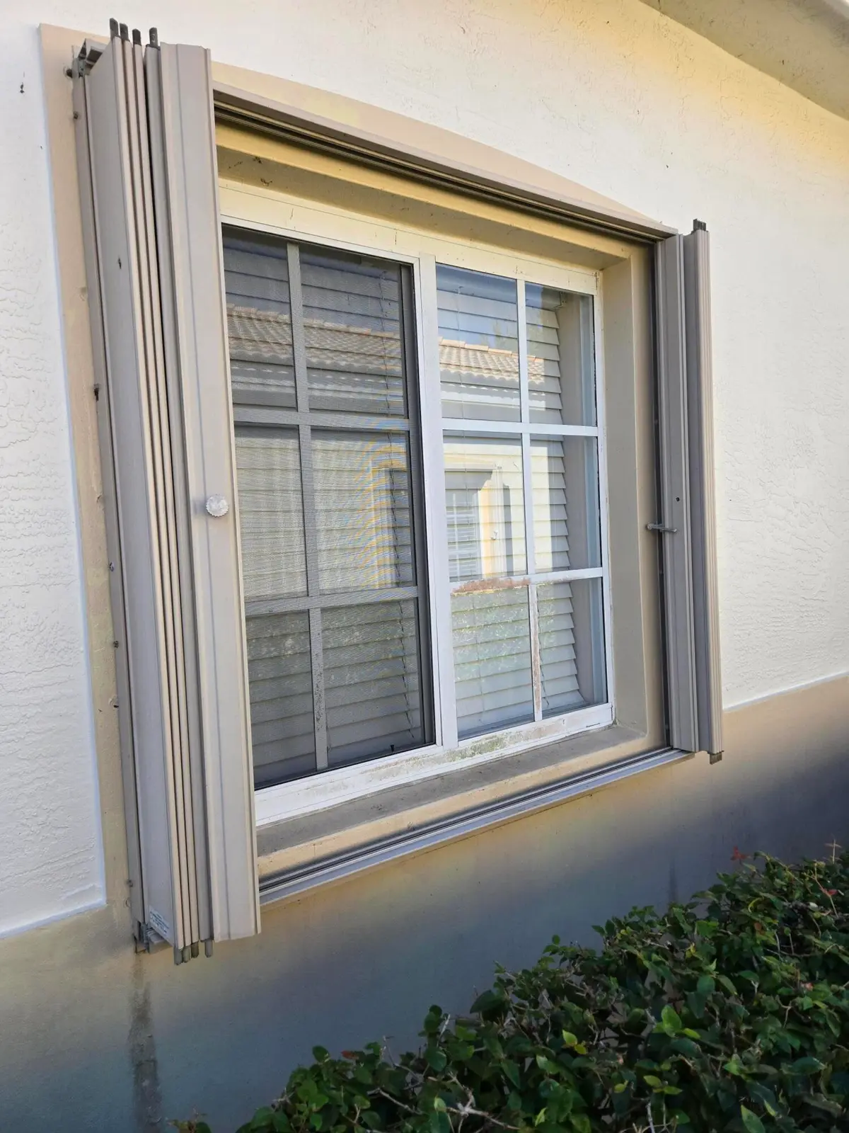 hurricane shutters at 2297 Windjammer Way, West Palm Beach