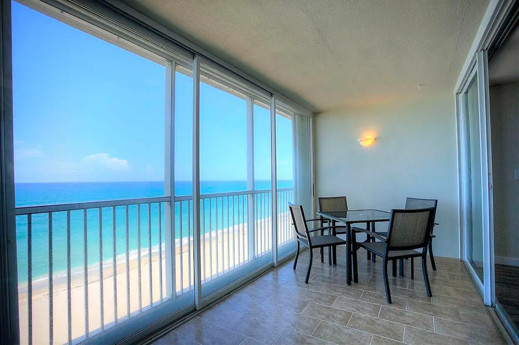 breakfast overlooking the beach at 840 Ocean Drive 603, Juno Beach