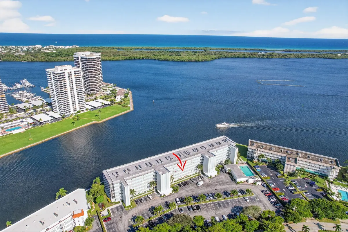 Intracoastal Aerial View at 36 Yacht Club Drive 307, North Palm Beach