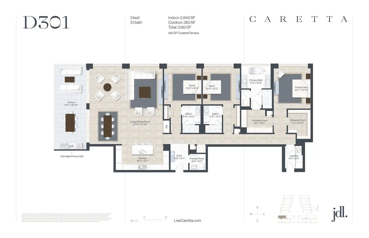 Floorplan at 1011 Us Highway 1 D301, Juno Beach