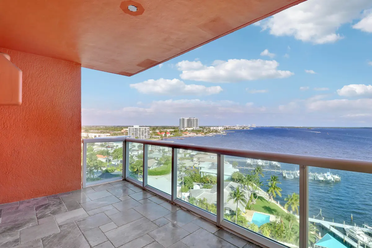 large covered balcony 1 at 2650 Lake Shore Drive 1105, Riviera Beach