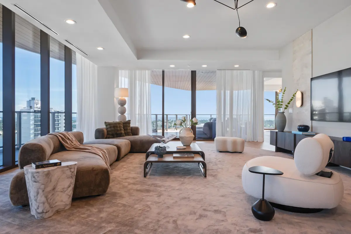 Living Room at 1333 S Flagler Drive 1201, West Palm Beach