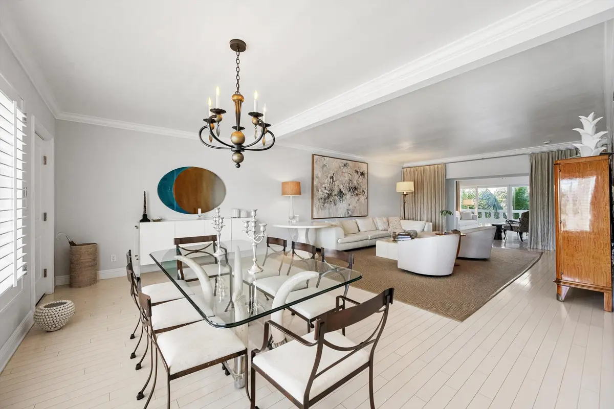 Dining Area/Living Room at 300 S Ocean Boulevard 4f, Palm Beach